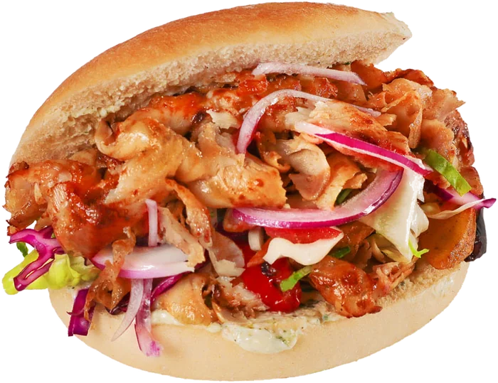 Roll Kebabbiamo con ingredienti colorati